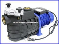 1-1/2 HP Swimming Pools Circulation Pool Water Pump withStrainer 110V 1500W