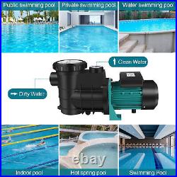 1.5HP 1100W Swimming Pool Pump Motor In/Above Ground with Strainer Filter Basket