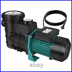 1.5HP 1100W Swimming Pool Pump Motor In/Above Ground with Strainer Filter Basket