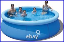 10ft x 30in Large New Kids Inflatable Above Ground Family Swimming Pool Easy Set