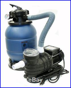 12 Sand Filter with 2880 GPH Water Pump for Intex Above Ground Swimming Pool