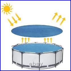 12ft Round Solar Pool Cover Steel Pro Swimming Pool Paddling Pool