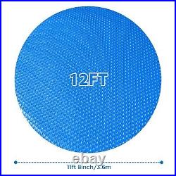 12ft Round Solar Pool Cover Steel Pro Swimming Pool Paddling Pool