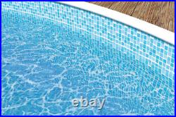 12ft x 3.5ft Satinwood Round Pool, Mosaic Liner with 4.6KW Summer Heater