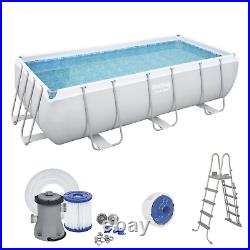 13in1 SWIMMING POOL BESTWAY 412cm x 201cm x 122cm Above Ground Rectangle + PUMP