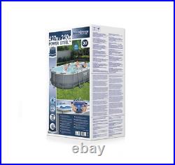 14FT- 9 in set Bestway 56620 Frame Swimming Pool (427x250x100cm) Oval Frame