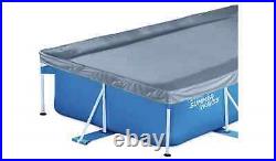 15ft Rectangular Frame Above Ground Swimming Pool with Filter Pump and Cover