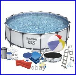 15in Set Bestway 56438 -15ft x 48in Above Ground Swimming Pool Round SteelProMax