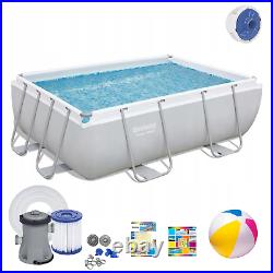 15in1 SWIMMING POOL BESTWAY 282cm x 196cm x 84cm Above Ground Rectangle + PUMP
