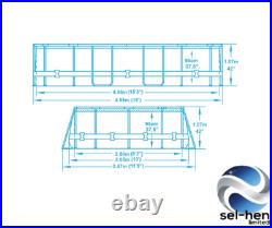 16FT 10 in set Bestway 56448 Frame Swimming Pool (488x305x107cm) Oval Frame