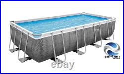 16FT Swimming Pool-10 in set Bestway 56996(488 x 244x 122 cm) Rectangular Garden