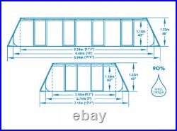 18 FT(549x274x122cm) BESTWAY 56466 Swimming Pool with Sand Pump -10 accessories