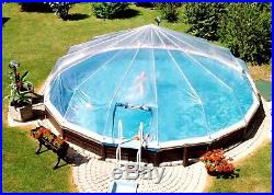 18' Round Above Ground Swimming Pool Solar Sun Dome Cover 14 Panel Sundome