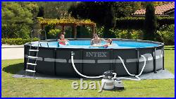 18Ft x 52In Intex Ultra XTR Frame Round Above Ground Swimming Pool Set with Pump