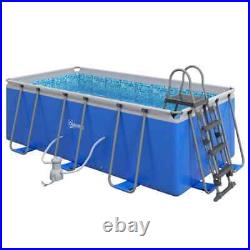 5Person Above Ground Portable Swimming Pool Ladder Pump Outdoor Garden Backyard