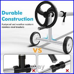 6.7 m Adjustable Above Ground Pool Solar Cover Reel Pool Cover Reel Roller Set