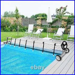 6.7 m Adjustable Above Ground Pool Solar Cover Reel Pool Cover Reel Roller Set