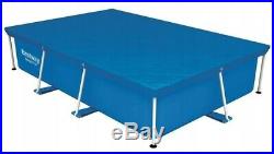 8in1 BestWay SWIMMING POOL 259x170 + Cover Rectangular Garden Above Ground Pool