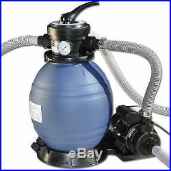 9600 Gallon Above Ground Swimming Pool Sand Filter System and Economical Pump