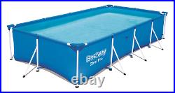 9in1 SWIMMING POOL BESTWAY 400cm x 211cm x 81cm Above Ground Square Pool + PATCH
