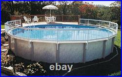 Above Ground Pool Fence Base Kit UV Protected Rigid Vinyl Construction Strong