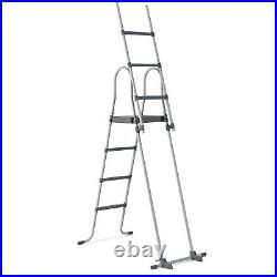Above Ground Pool Ladder A Frame Safety Pool Ladder Removable Steps Non-Slip