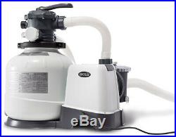 Above Ground Pool Sand Filter Pump W Automatic Timer & 6-Function Control