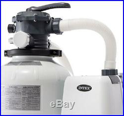 Above Ground Pool Sand Filter Pump W Automatic Timer & 6-Function Control