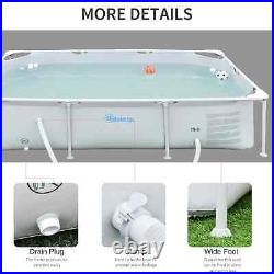 Above Ground Rust Resistant Steel Frame Swimming Pool with Filter Pump