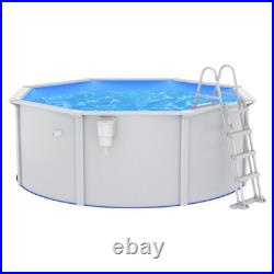 Above-Ground Swimming Pool 360cm with Ladder, Skimmer, Steel Walls