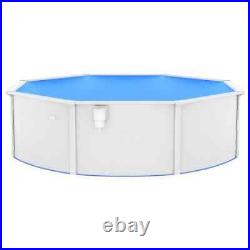 Above-Ground Swimming Pool 460cm with Skimmer, Steel Walls, Blue Liner