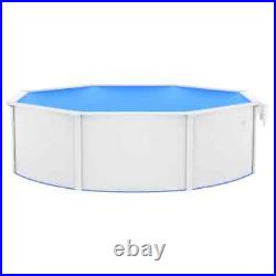 Above-Ground Swimming Pool 460cm with Skimmer, Steel Walls, Blue Liner