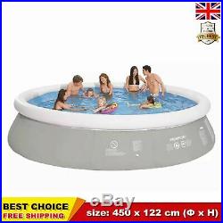 Above Ground Swimming Pool Inflatable Large Round Garden Family Kids 450x122cm