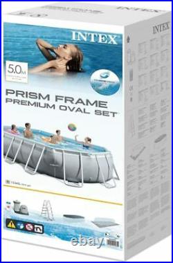 Above Ground Swimming Pool Intex Prism Frame Oval 26796 503x274x122cm