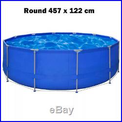 Above Ground Swimming Pool Steel Frame Ladder Cover Choice Rectangular/Round