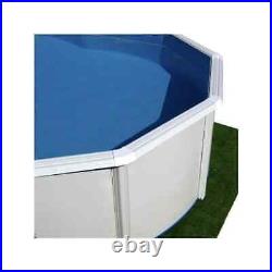 Above ground White Coral Ibiza Compact Oval Steel Pool 9.1m x4.57m x1.32m 8815