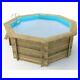 Andaman Wooden Pool 5.8m x 5.8m (1.31m Deep) Above or In Ground Octagonal Swi
