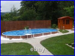 Aqua World 24ft x 12ft Above Ground Satinwood Oval Pool with 10.5KW Heat Pump