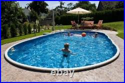 Aqua World 24ft x 12ft Satinwood Oval Pool with 10.5KW Heat Pump and SwimJet