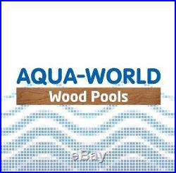 Aqua World Above Ground Graphite Effect 11.5ft x 4ft Round Swimming Pool
