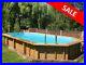 Aqua World Wooden Oblong Pool 6.07m x 3.96m x 1.31m with 10.5KW Heater & Covers