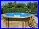 Aqua World Wooden Octagonal Swimming Pool 4.34m x 4.01m x1.16m