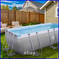 Avenli 13ft x 6ft 8' x 48 Passaat Grey Rectangular Above Ground Swimming Pool