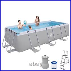 Avenli 13ft x 6ft 8' x 48 Passaat Grey Rectangular Above Ground Swimming Pool