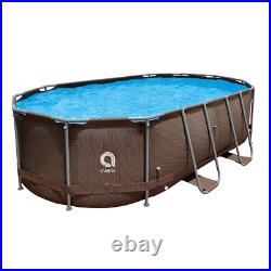 Avenli 14ft x 9ft x 39.5 Oval Frame Swimming Pool + Pump + accessories