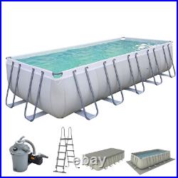 Avenli 21ft x 10ft x 52 Rectangular Swimming Pool +Sand Filter Pump