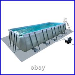 Avenli 21ft x 10ft x 52 Rectangular Swimming Pool +Sand Filter Pump