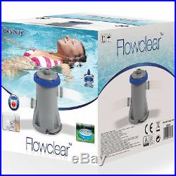 BESTWAY FLOWCLEAR 330gal FILTER PUMP FOR POOLS UP TO 12ft INCLUDED 32mm FITTINGS