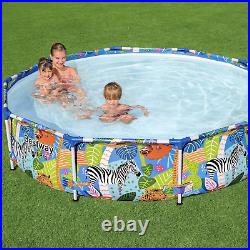 BESTWAY SAFARI SWIMMING POOL 305 cm 10FT Garden Round Frame Above Ground Pool