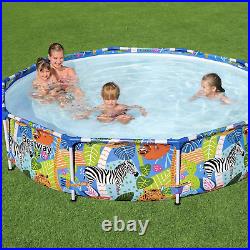 BESTWAY SAFARI SWIMMING POOL 305 cm 10FT Garden Round Frame Above Ground Pool